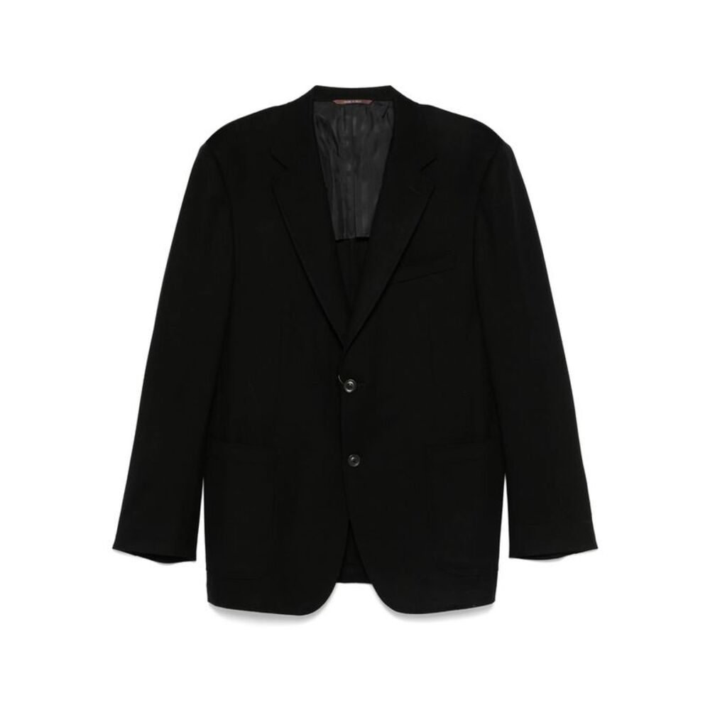 Canali Black Jackets - Blazers Men
